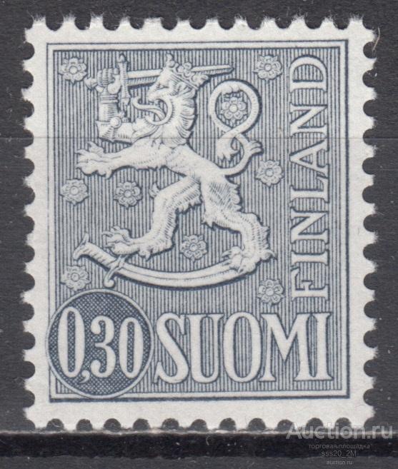 Финляндия 1965 герб Mi606 MNH