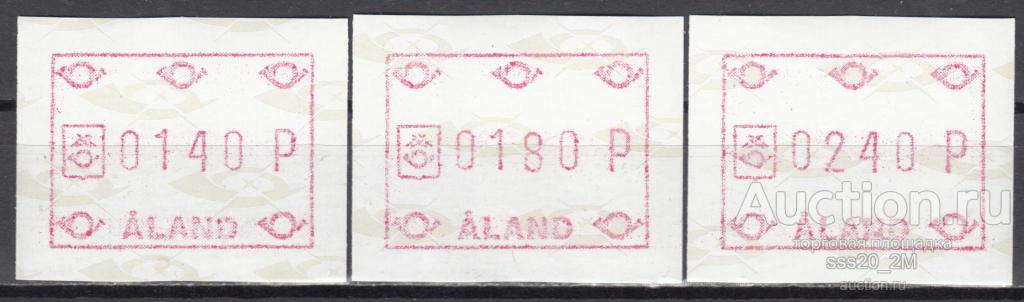 Аланды 1988 большой почтовый рожок Mi2 MNH автоматные