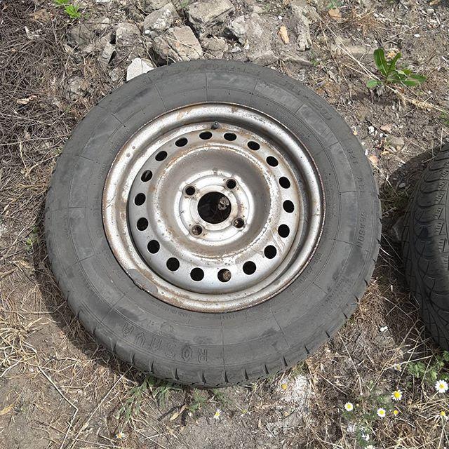Колесный диск Ланос r13 4x100 стальной с резиной по цене диска, номер 1