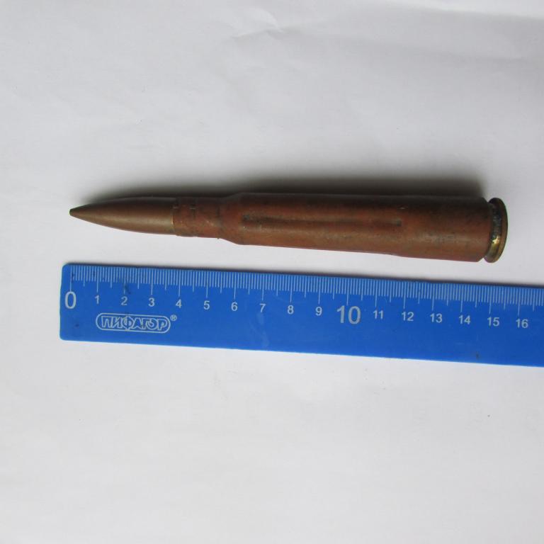 Макет крупнокалиберного патрона от пулемета