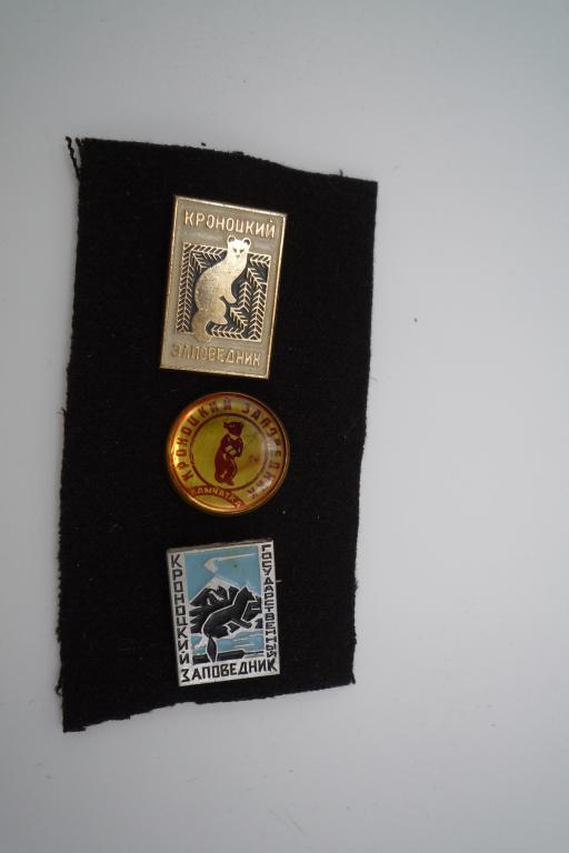 Кроноцкий заповедник Камчатка, 3 значка