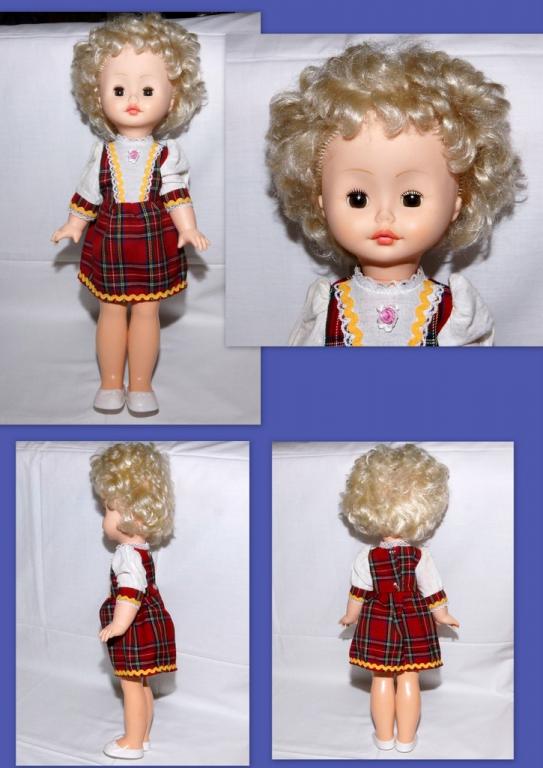 *КУКЛА    50 см  глаза спящие     СССР    ВИНТАЖ     (К15)