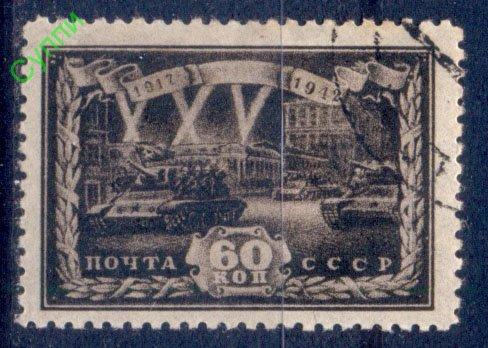 СССР 1943. 851 25-летие Октября. Танковая колонна. СК 753