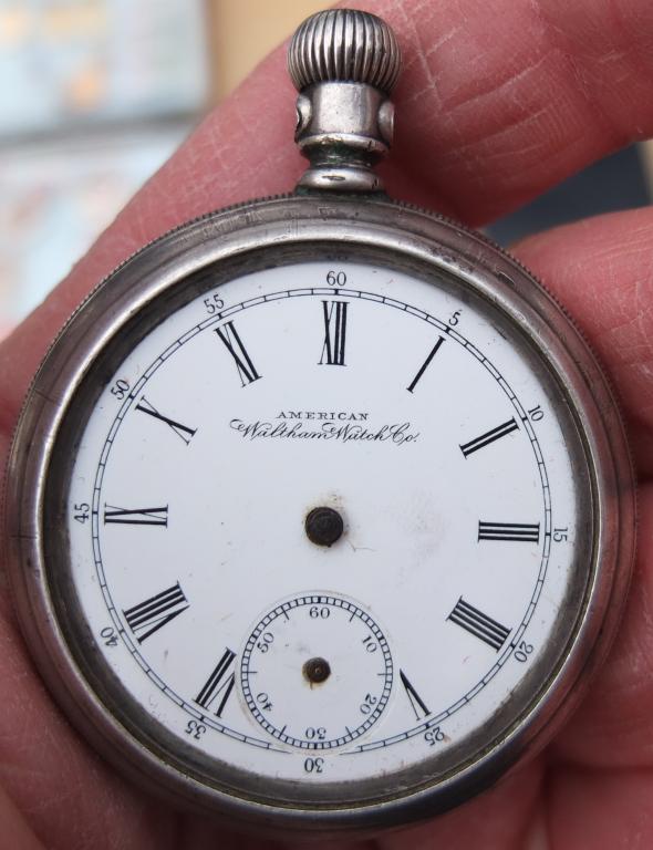 часы карманные серебряные, Америка, 19 век