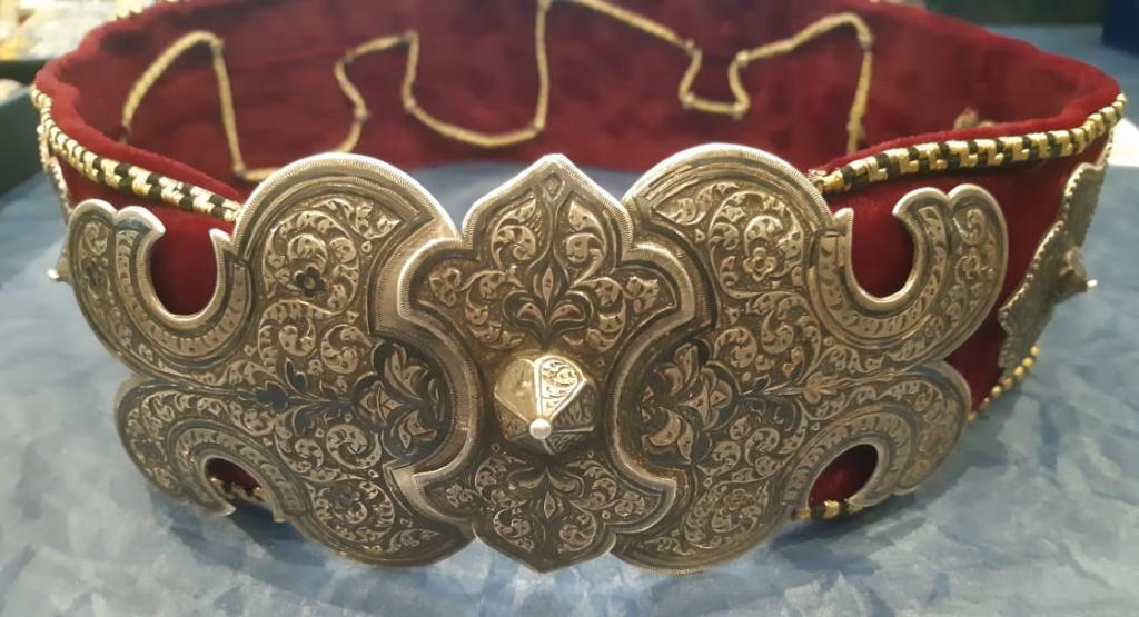 серебряный пояс женский,Кавказ,19 век