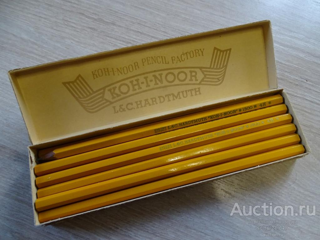 КАРАНДАШИ ЧЕРТЕЖНЫЕ  KOH-I-NOOR ЧЕХОСЛОВАКИЯ 12 шт. ИМПОРТ В  СССР