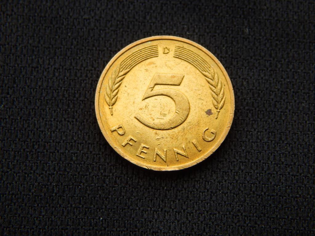 5 пфеннигов 1994 года "D" ФРГ Наборная АК20
