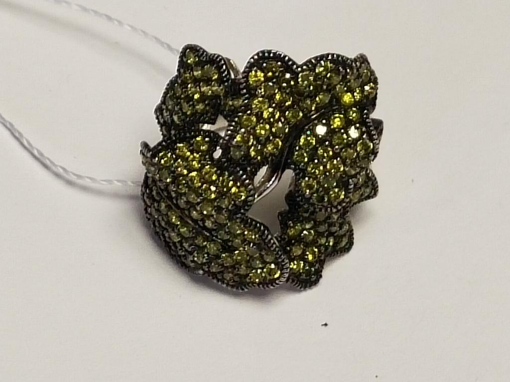 Кольцо " Дубовые листья" . Серебро. 925-я проба.