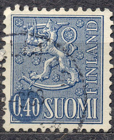 Финляндия 1967 г. стандарт   гашеные