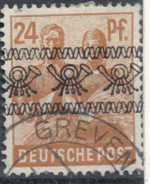 Германия 1948 г. Англо-Американская зона стандарт гашеные (реальная почта хорошее гашение)