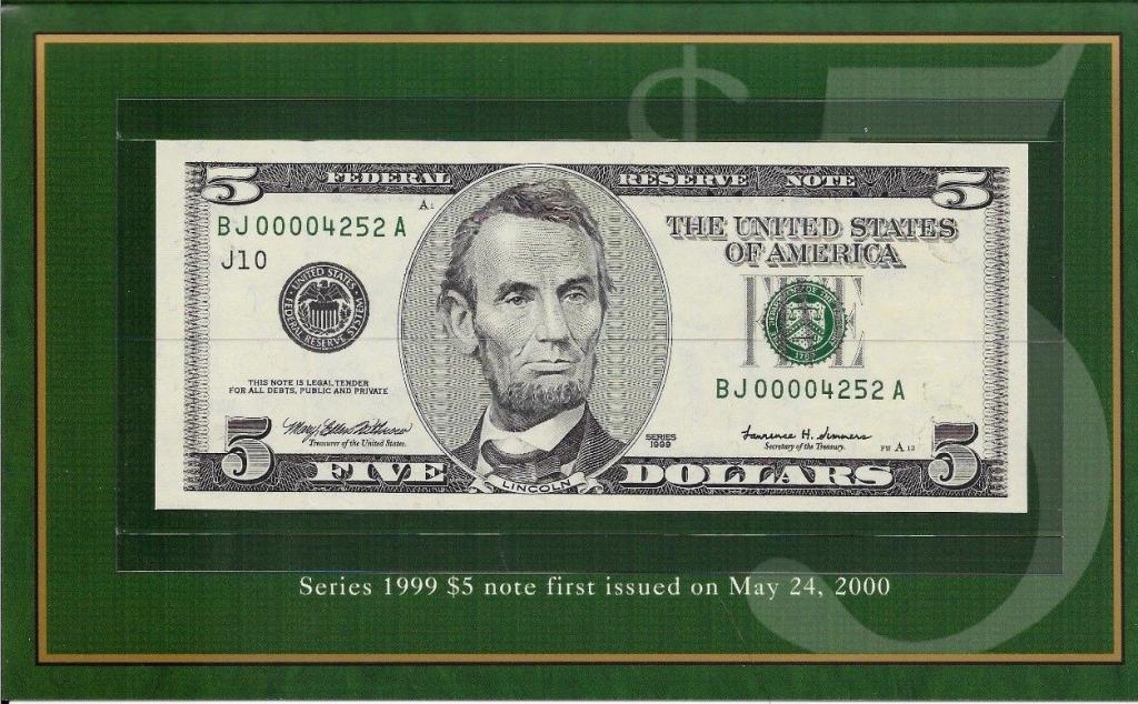 117 долларов в рублях. Доллар 1999 года. 5 Долларов 1999. Пять долларов 1999 года. Доллары 1999 года выпуска.