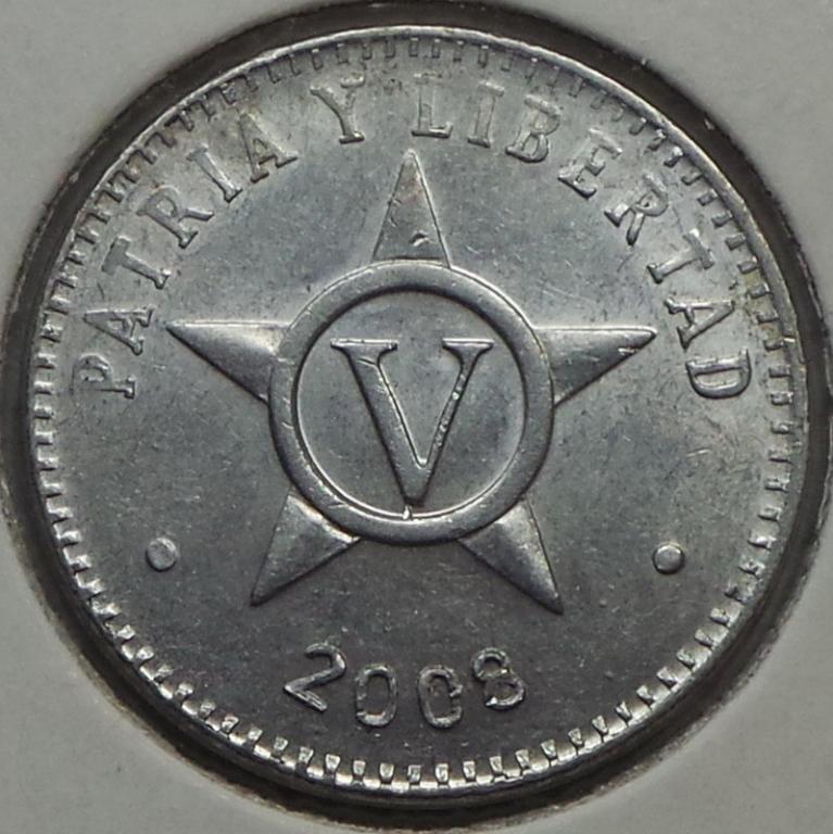 Куба 5 сентаво 2008 года (1) КМ#34