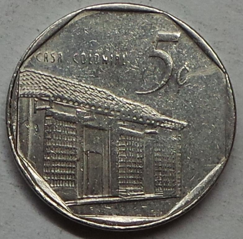 Куба 5 сентаво 1998 года (2) КМ#575.2