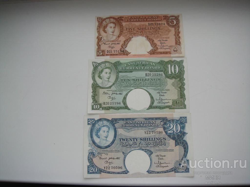 ВОСТОЧНАЯ АФРИКА.1961-63 год.5-10-20 шилингов.