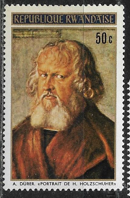 Руанда.  живопись,Дюрер  Ми  467А  **