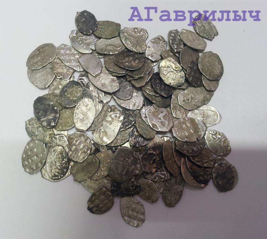 Чешуя чешуйки Петр I серебро 20 штук одним лотом №3