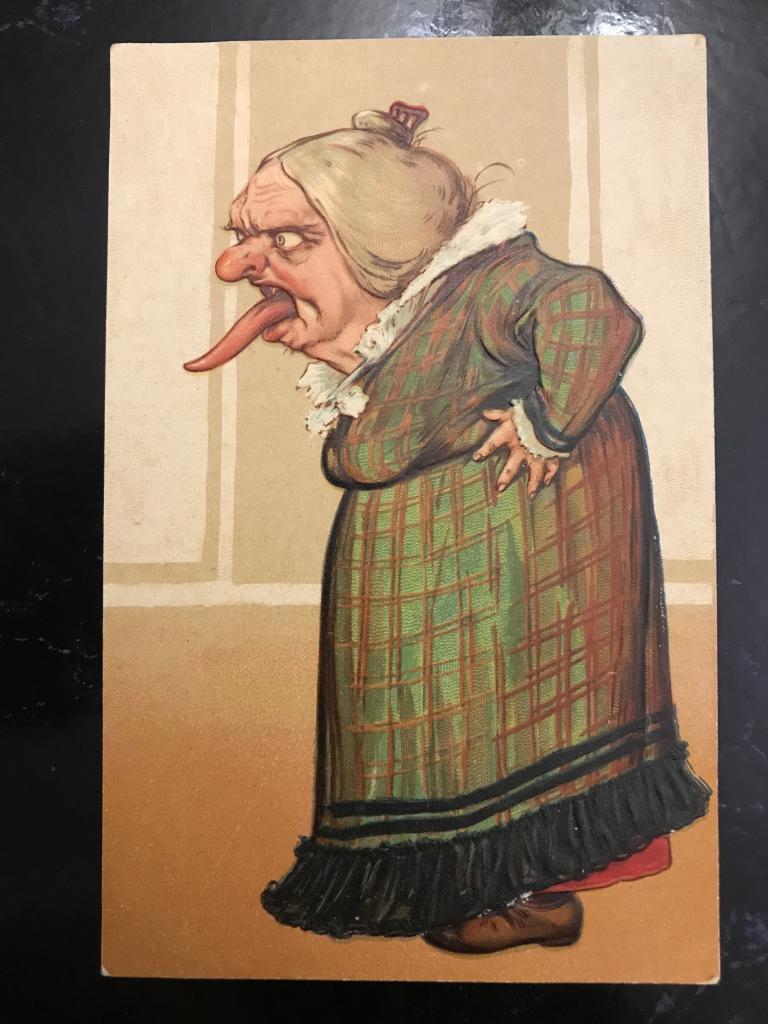 Сплетница. "Волос долог, а язык длинный ( у бабы)- словарь Даля.