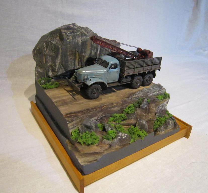 Диорама макет подставка подиум Серпантин 1/50 1/43 1/35
