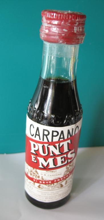 Мини - бутылочка - Вермут "Vermouth Carpano Punt-mes" / 0,05 л - 50 мл
