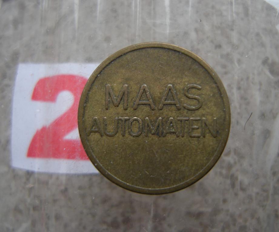 Нидерланды кофейный жетон Нидерланды MAAS automaten / dranken voorziening ТИП 1 №2