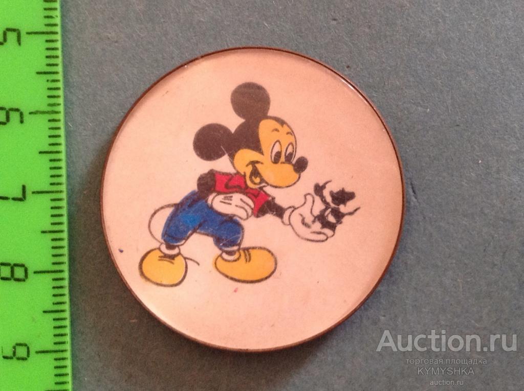 ЗНАЧОК СССР детство мультфильм сказка Мышонок Микки Маус