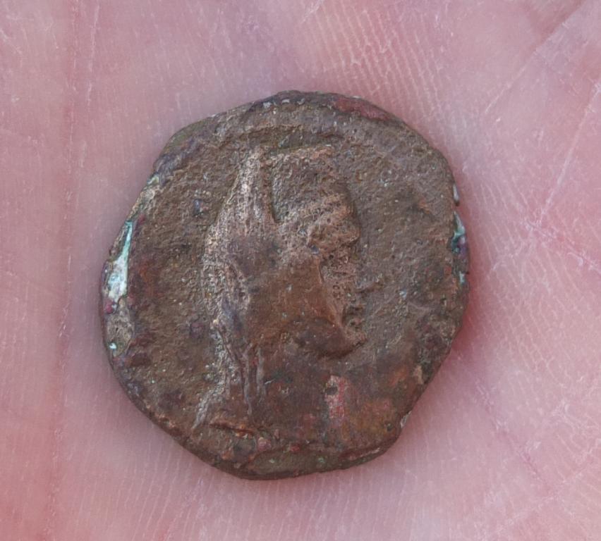 медная монета царица Динамия,Боспорское царство