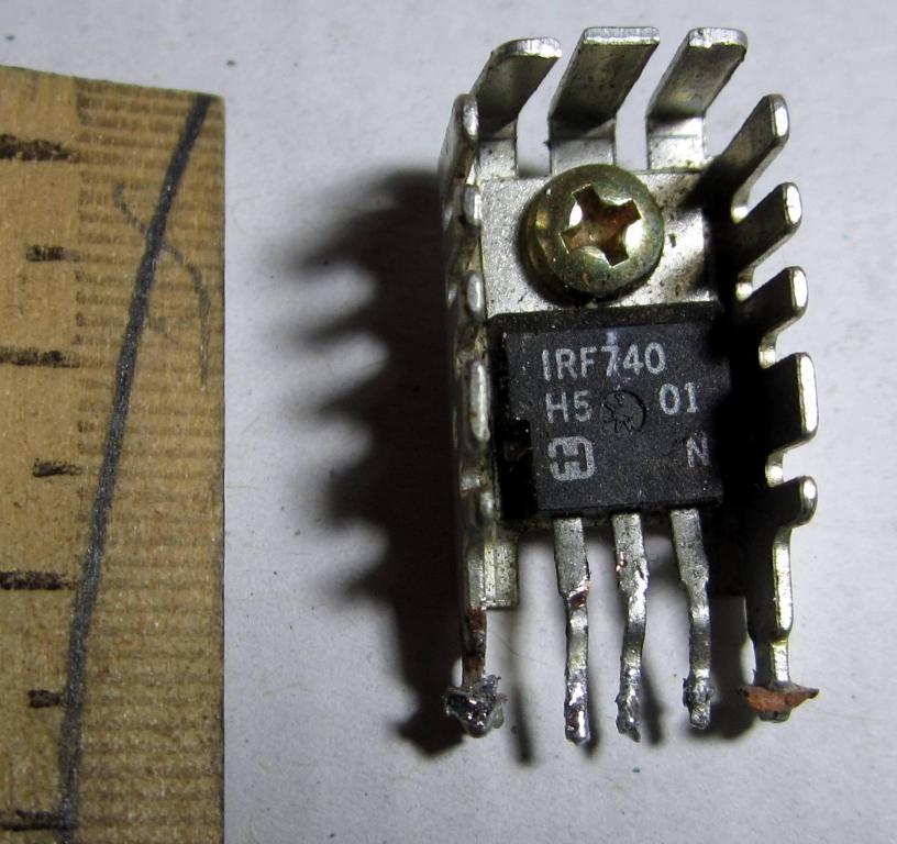 IRF740 полевой n-канальный транзистор, с радиатором — покупайте на ...