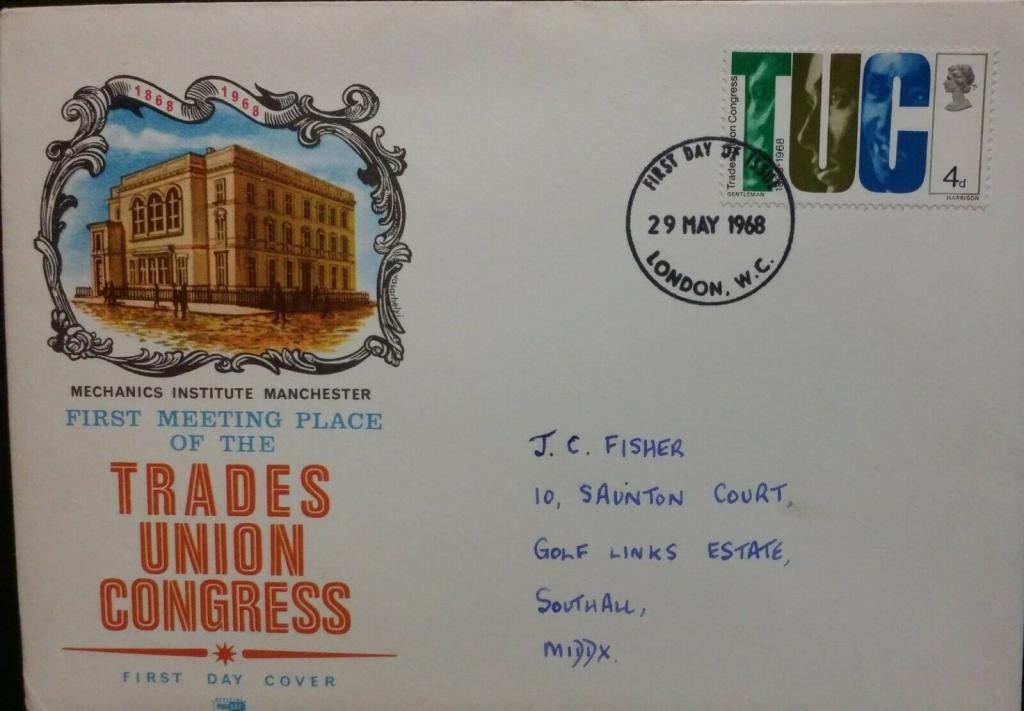 Великобритания,1968-Конгресс в Манчестере(конверт первого дня),исп.