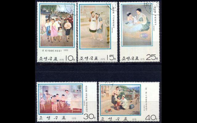 КНДР 1976 Mi 1473-77 Картины CTO 008/661