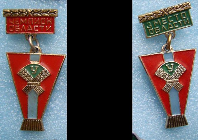 Значки. Спорт. ДСО. Урожай. Сет. Первенство области1-1. Цена за один значок