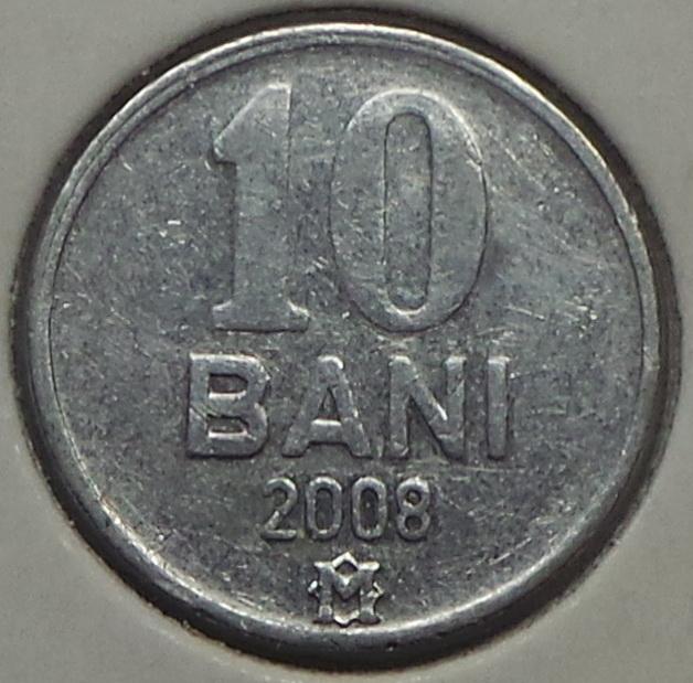 Молдавия 10 бани 2008 года Молдова (1) КМ#7