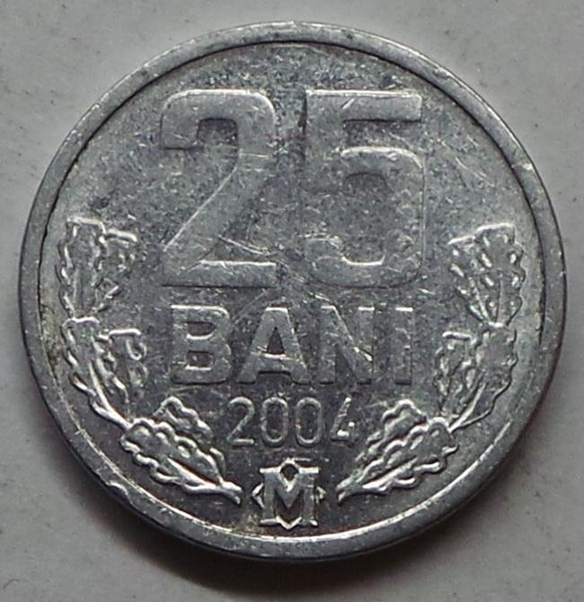 Молдавия 25 бани 2004 года Молдова (2) КМ#3