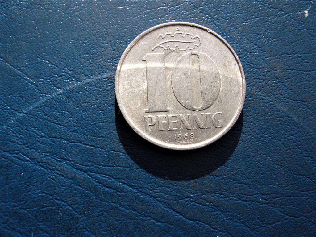 ГДР 10 пфеннигов 1968  А Берлин