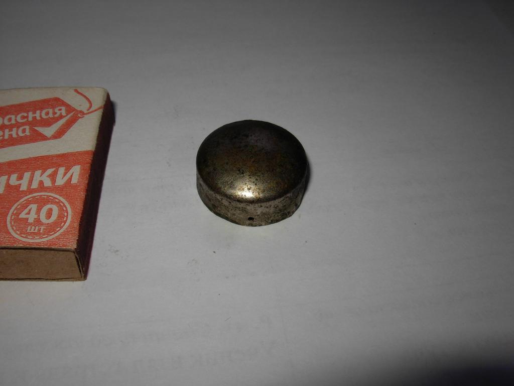 Колпачок старинный на мебель на торцы , бамбук , латунь никель , патина , 19 век