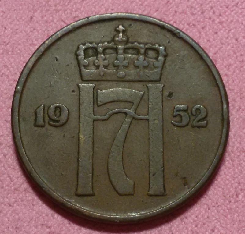 5 эре 1952 Норвегия (NEW)