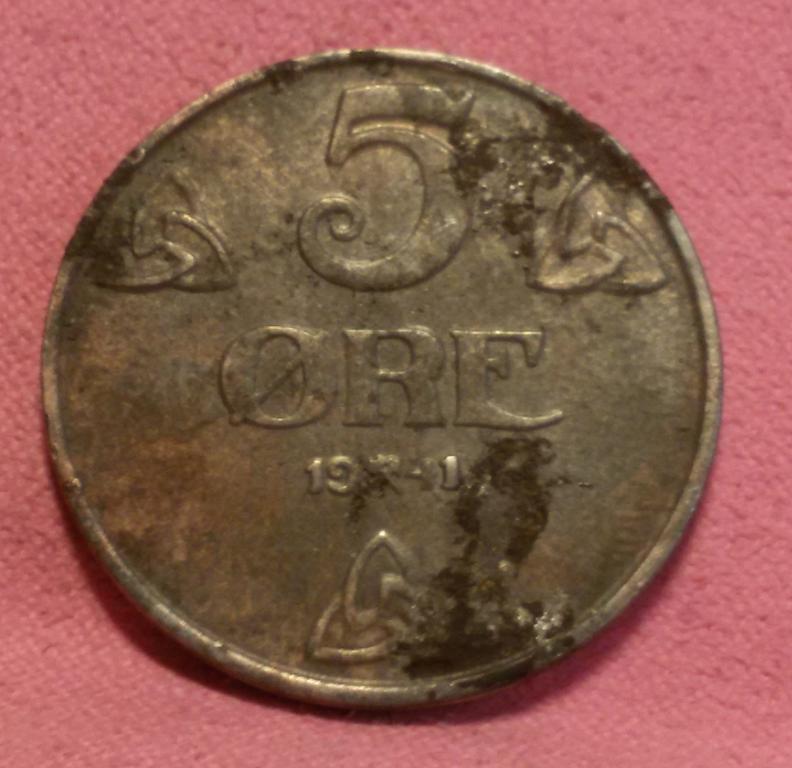 5 эре 1941 Норвегия (железо)