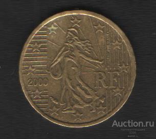 Франция 10 евро центов 2000 г