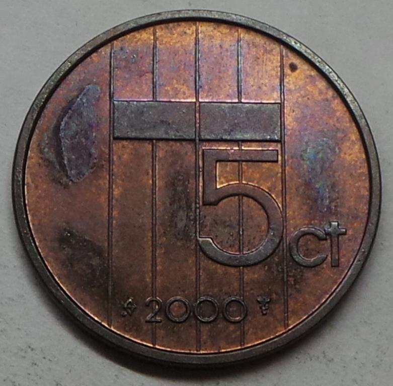 Нидерланды 5 центов 2000 года (1) КМ#202