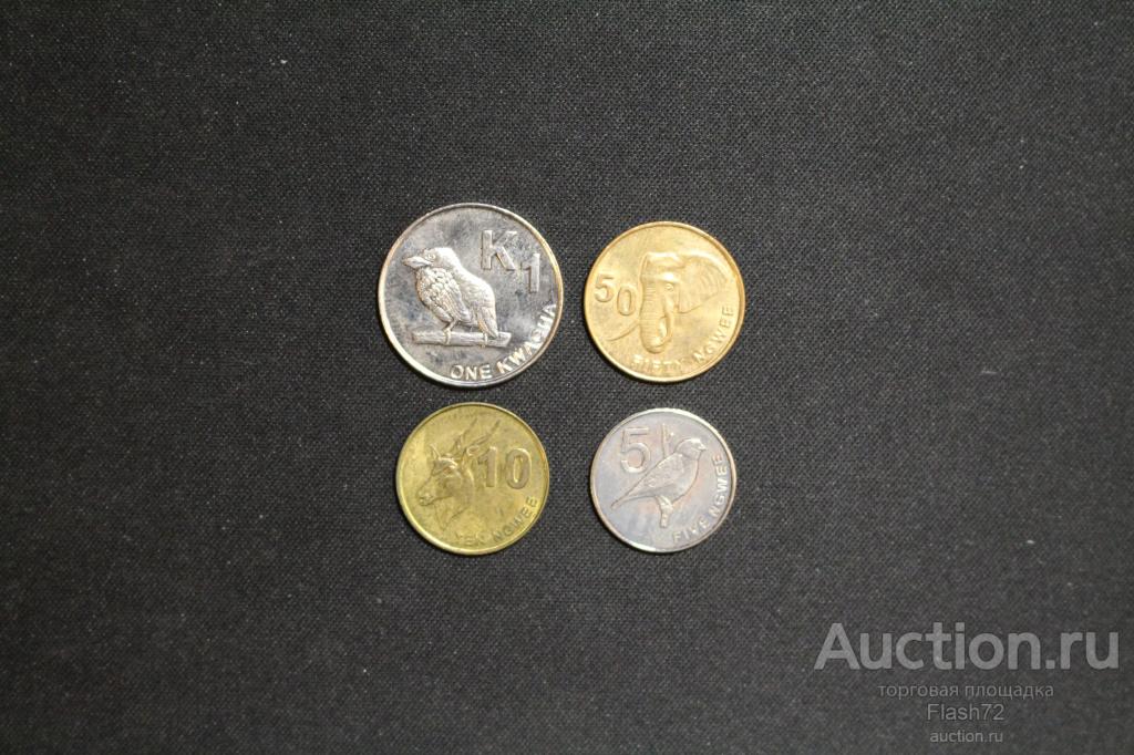 Набор монет 4 шт. 2012 год Замбия