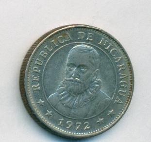 Никарагуа 10 сентаво 1972 год