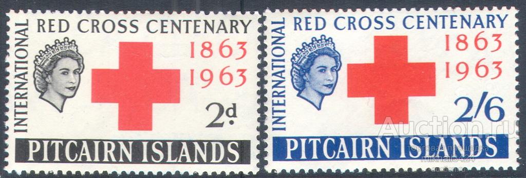 М4230 ✅ Медицина Красный крест Омнибус 1963 Питкерн 2м п/с ** 15МЕ