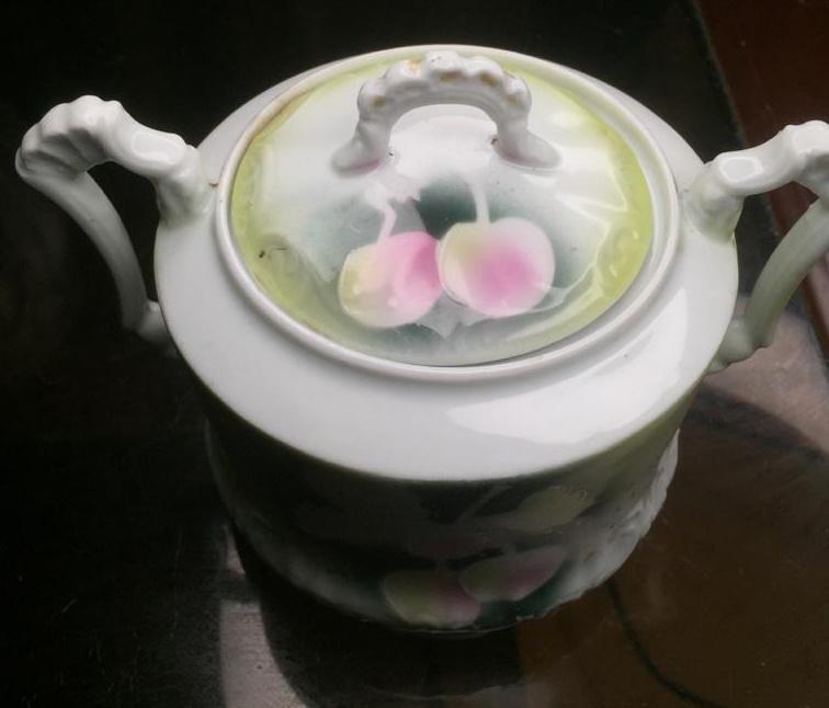 фарфоровая сахарница, фарфор Кузнецова,царская Россия