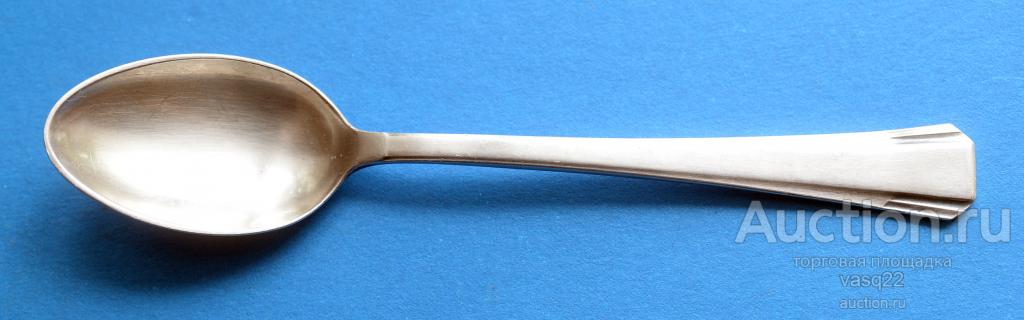 Пруссия  начало ХХ века ложка посеребрение 100* вес 26  гр.