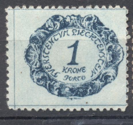 Лихтенштейн 1920 г. стандарт порто  негашен*
