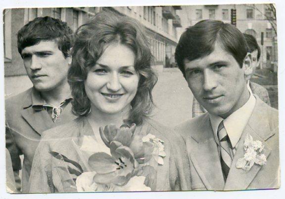 Свадьба свадебная фотография одежда мода 1975 год 10 х 14 см