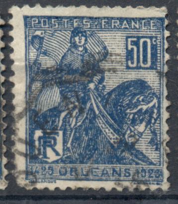Франция  1928 г. Орлеанская дева  гашеная