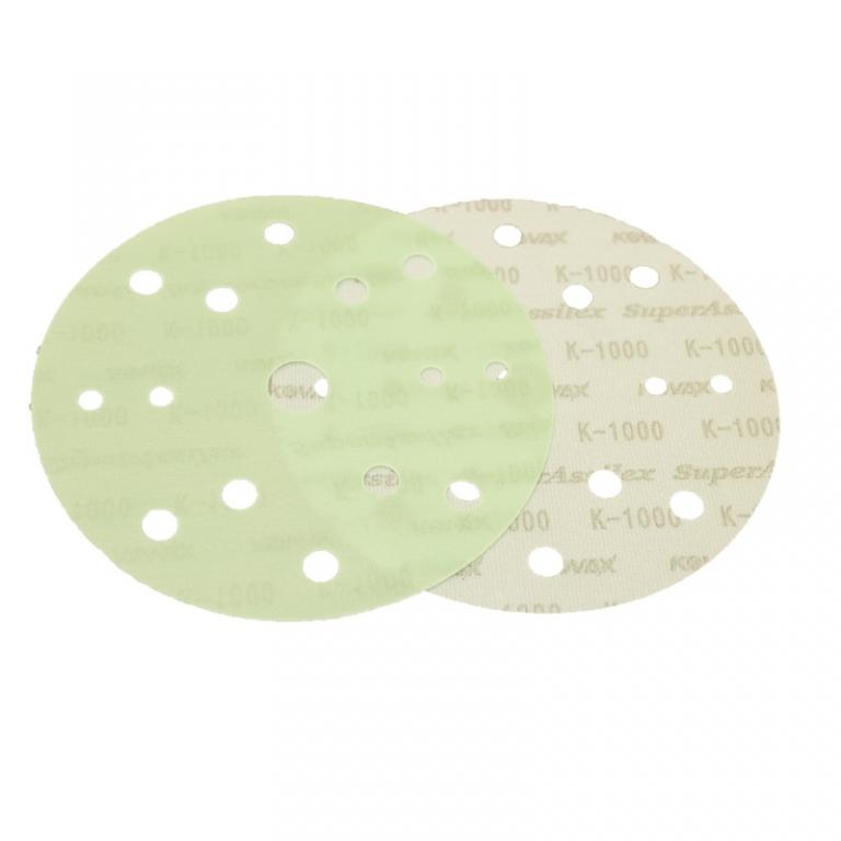 Р1000 152мм KOVAX Superassilex Green Круг, с 15 отверстиями