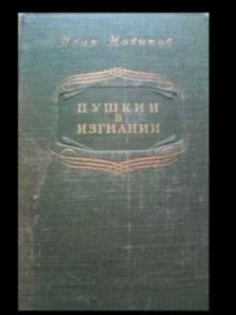 #395110 Новиков И. А. Пушкин в изгнании