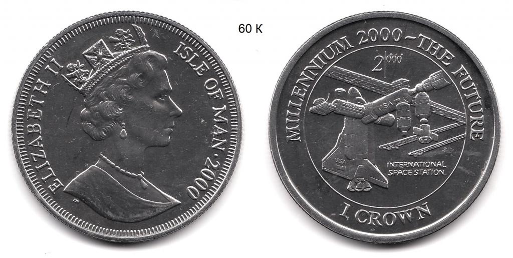 Остров Мэн. 1 крона. 2000 год.