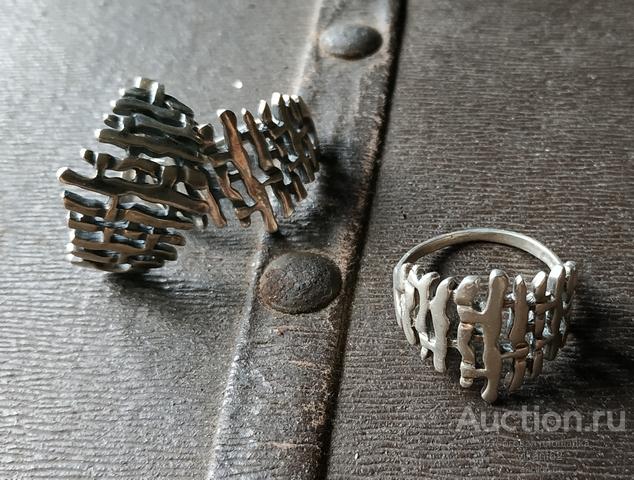 Серьги, кольцо серебро 925 проба.